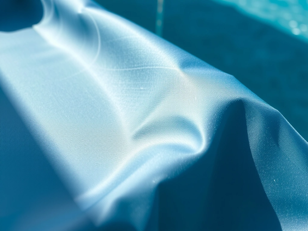 Détail textile bleu cobalt