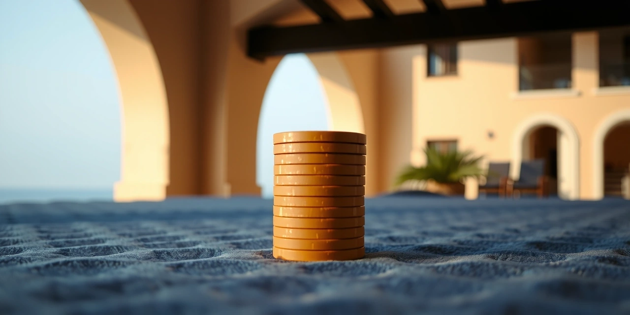 Détail de table de poker